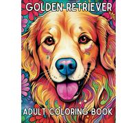 Golden Retriever: Adult Coloring Book for Stress Relief