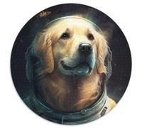 Golden Retriever Adult Jigsaw Puzzles 1000 Pieces Cardboard Puzzles Family Activity, DIY Home Decor, 67.5x67.5cm