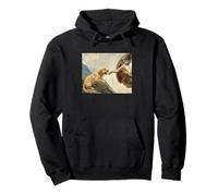 Golden Retriever biting God's Hand Funny Golden Retriever Pullover Hoodie