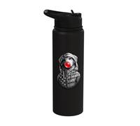 Golden Retriever Blows Bubble Gum Stainless Steel Insulated Water Bottle