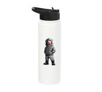 Golden Retriever Blows Bubble Gum Stainless Steel Insulated Water Bottle