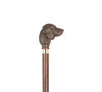 Golden Retriever Bronzed Top Walking Stick
