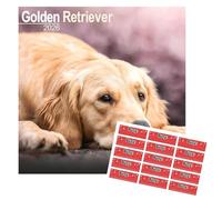 Golden Retriever Calendar 2026 | 16 months | with FREE Organisational Stickers