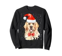 Golden Retriever Christmas For Women With Santa Hat Xmas Dog Sweatshirt