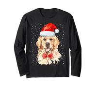 Golden Retriever Christmas Idea For Women & Santa Xmas Dog Long Sleeve T-Shirt