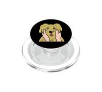 Golden Retriever Chubby Cheeks Funny Dog PopSockets PopGrip for MagSafe