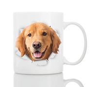 Golden Retriever Coffee Mug - Ceramic Funny Coffee Mug - Perfect Dog Lover Gift - Cute Novelty Coffee Mug Present - Great Birthday or Christmas Surprise for Friend or Coworker, Men and Women (11oz)