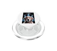 Golden Retriever Decor Alien UFOs Weird Golden Retriever PopSockets PopGrip for MagSafe