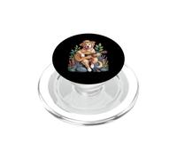 Golden Retriever Decor Dog Playing Bingo Golden Retriever PopSockets PopGrip for MagSafe