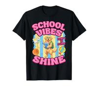Golden Retriever Dog Back to School Vibes Ready to Shine T-Shirt