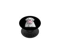 Golden Retriever Dog Blowing Bubble Gum Sketch PopSockets Adhesive PopGrip