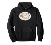 Golden-Retriever Dog Chills with Dog Bed Lining while Sleeping Pullover Hoodie