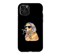 Golden Retriever Dog Granny Square Crochet Yarn Crocheting Case for iPhone 11 Pro