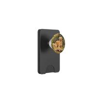 Golden Retriever Dog in Wildflower Meadow PopSockets PopWallet for MagSafe
