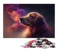 Golden Retriever Dog Nebula Jigsaw Puzzles for Adults 1000 Piece Puzzles for Adults Perfect Home Or Office Decor, Ideal 50x75CM/19.68x29.52inch