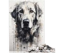 Golden Retriever Dog Puzzles for Adults 1000 Pieces Puzzles for Adults & Teenager Age 12 Years Up Christmas Eve Gifts 1000pcs (38x26cm)