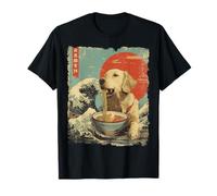 ゴールデン・レトリバー Golden Retriever Dog Ramen Japanese Noodles T-Shirt