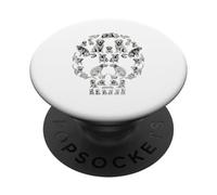 Golden Retriever Dog Skull Pet Lover Animal Face PopSockets Adhesive PopGrip
