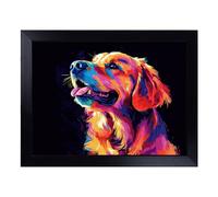 Golden Retriever Dog Vol.2 | Lap Tray with Padded Cushion, Portable Surface with Bean Bag Base, Perfect Surface for Working, Crafting, TV Eating and Laptop Use