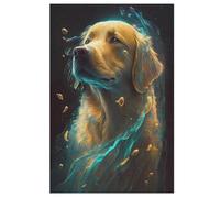 Golden Retriever Dog Wooden Jigsaw Puzzles 1000 Piece Puzzle For Adults. Challenging To Complete But Fun And Humorous Jigsaws (78×53cm)