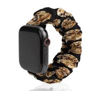 Golden Retriever Dogs Elastic Scrunchie Watch Bands Bracelet Strap Compatible with IWatch Series 6 5 4 3 2 1 Black-style 42mm/44mm