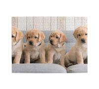 Golden Retriever Dogs Puppies Labrador Dogs Adults 500 Pieces Puzzles-Jigsaw Wooden Puzzle for Adults Elderly