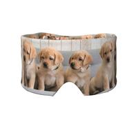Golden Retriever Dogs Puppies Labrador Dogs, Full Eye Covers Light Blocking Eye Mask Sleep Eye and Ear Muffs