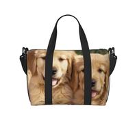 Golden Retriever Dogs Puppies Pets Print Travel Duffel Bag, Lightweight Water-Resistant Weekender Spacious Gym & Travel Bag for Men, Women & Teens