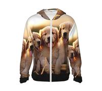 Golden Retriever Dogs Puppies Pets Sunscreen Hoodie - The Best Companion For Lightweight Uv Protection In Outdoor Exploration