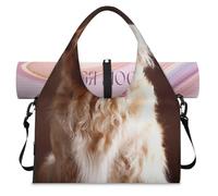 Golden Retriever Dogs Sports Duffel Bag for Women Men Dogs Weekend Overnight Bag with Shoe Compartment Shoulder Tote Luggage Bag for Yoga Gym Travel