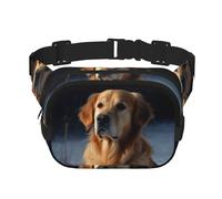 golden retriever Fanny Pack Adjustable Crossbody Bag Large Waist Bag Travel Belt Bag Unisex Bum Bag