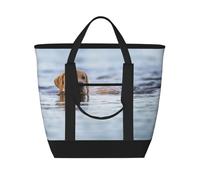 Golden Retriever Floating Dogs Pets Labrador,Lunch Bags Large Capacity Insulated Tote Bag for Women Men Work Picnic Travel