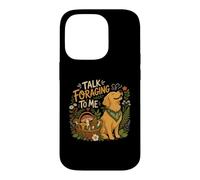 Golden Retriever Foraging Mushroom Dog Case for iPhone 14 Pro
