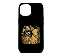 Golden Retriever Foraging Mushroom Dog Case for iPhone 15
