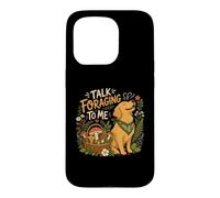 Golden Retriever Foraging Mushroom Dog Case for iPhone 15 Pro