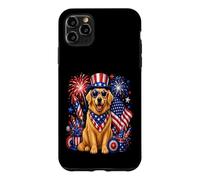 Golden Retriever Fourth of July Celebration Case for iPhone 11 Pro Max