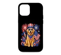 Golden Retriever Fourth of July Celebration Case for iPhone 12/12 Pro