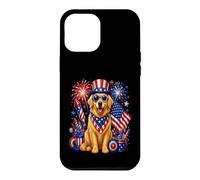 Golden Retriever Fourth of July Celebration Case for iPhone 12 Pro Max