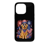 Golden Retriever Fourth of July Celebration Case for iPhone 13 Pro