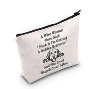 Golden Retriever Gift A Wise Woman Once Said Fuck It,I'm Getting a Golden Retriever Cosmetic Bag for Dog Pet Owner Dog Lover Gift (U.Golden Retriever)