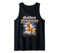 Golden Retriever Graphic - Golden Retriever Metal Cliff Tank Top