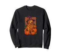 Golden Retriever Halloween Witch Pumpkin Patch Magic Sweatshirt