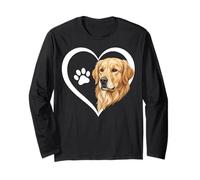 Golden Retriever Heart Long Sleeve T-Shirt