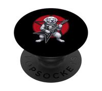 Golden Retriever Heavy Metal Guitar Rock Dog Lover PopSockets Adhesive PopGrip
