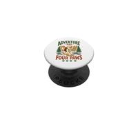 Golden Retriever Hiking Adventure Has Four Paws Dog Nature PopSockets Adhesive PopGrip
