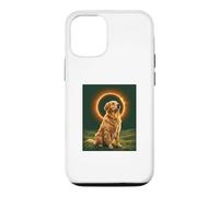 Golden Retriever Howling at the Moon Total Solar Eclipse Case for iPhone 12/12 Pro