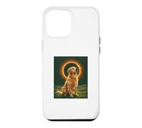 Golden Retriever Howling at the Moon Total Solar Eclipse Case for iPhone 12 Pro Max