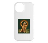 Golden Retriever Howling at the Moon Total Solar Eclipse Case for iPhone 14