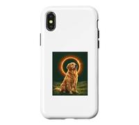 Golden Retriever Howling at the Moon Total Solar Eclipse Case for iPhone X/XS