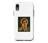 Golden Retriever Howling at the Moon Total Solar Eclipse Case for iPhone XR